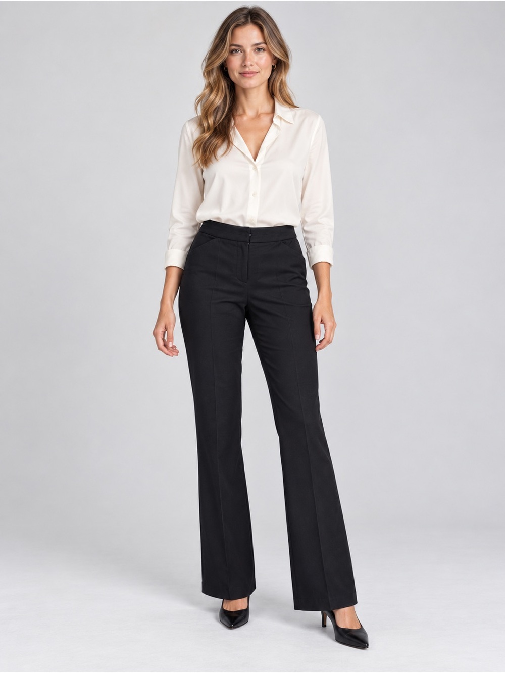 Express Design Studio Black Dress Pants Size Small Bootcut Trousers